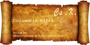 Csizmarik Kitti névjegykártya